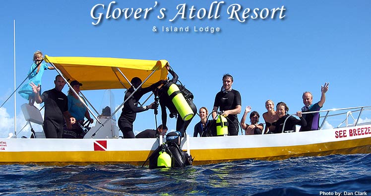 Glovers Reef, Glovers Atoll, Diving, Snorkeling, Camping, Cabin, Accomodations